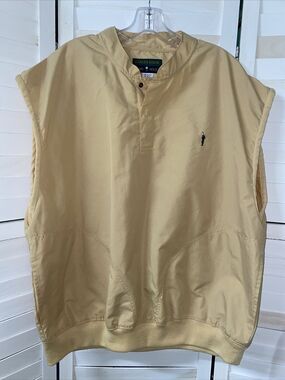 Eagles Ridge 19th Hole Khaki Beige Pullover Golf Vest Men’s X-Large